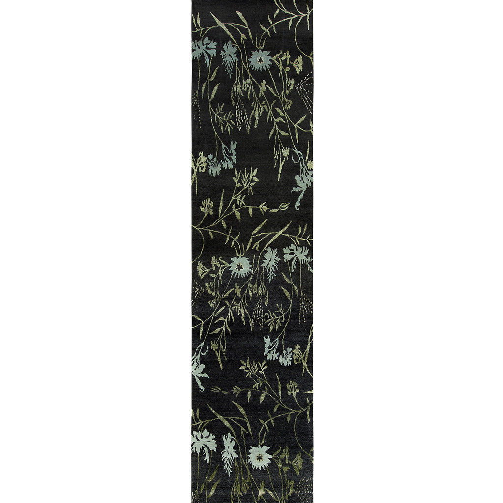TIBETAN WOOL / SILK EMSPR SPRING BLACK / GREY