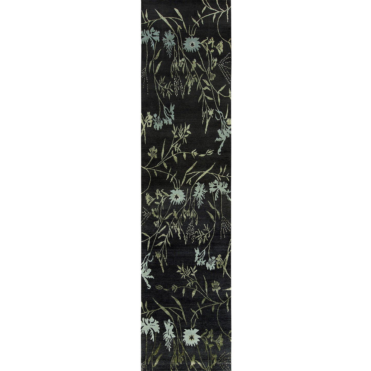 TIBETAN WOOL / SILK EMSPR SPRING BLACK / GREY