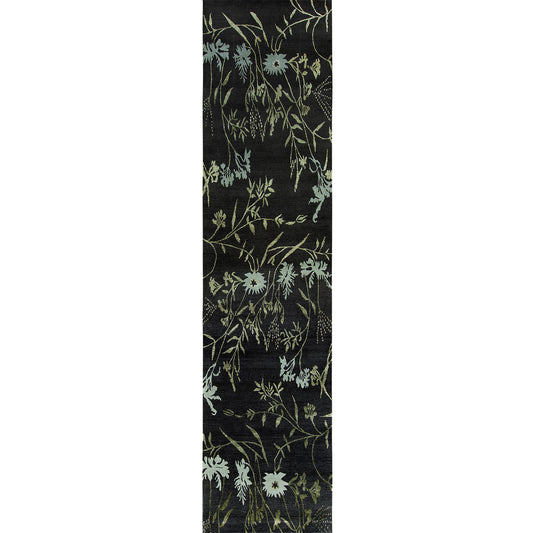 TIBETAN WOOL / SILK EMSPR SPRING BLACK / GREY