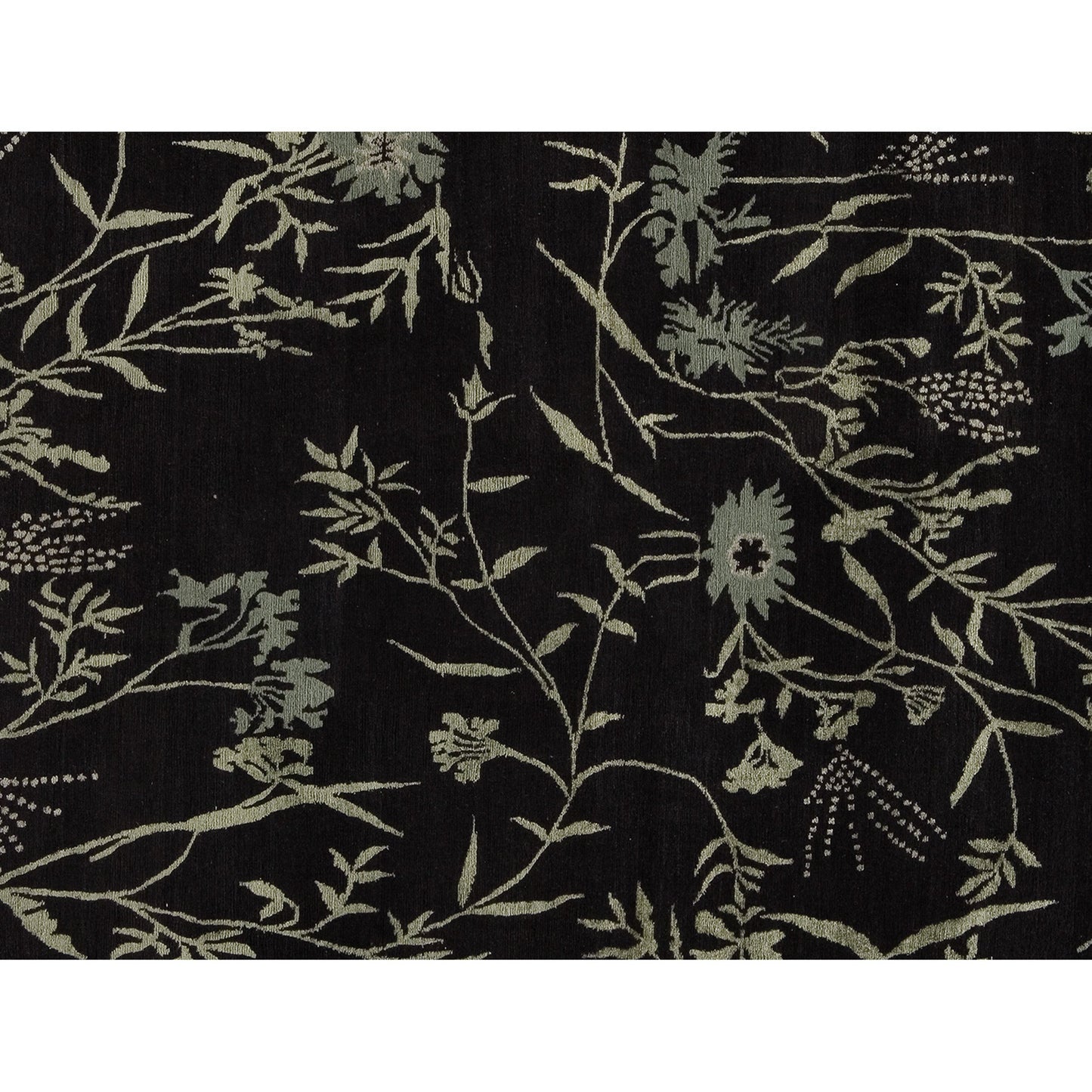 TIBETAN WOOL / SILK EMSPR SPRING BLACK / GREY