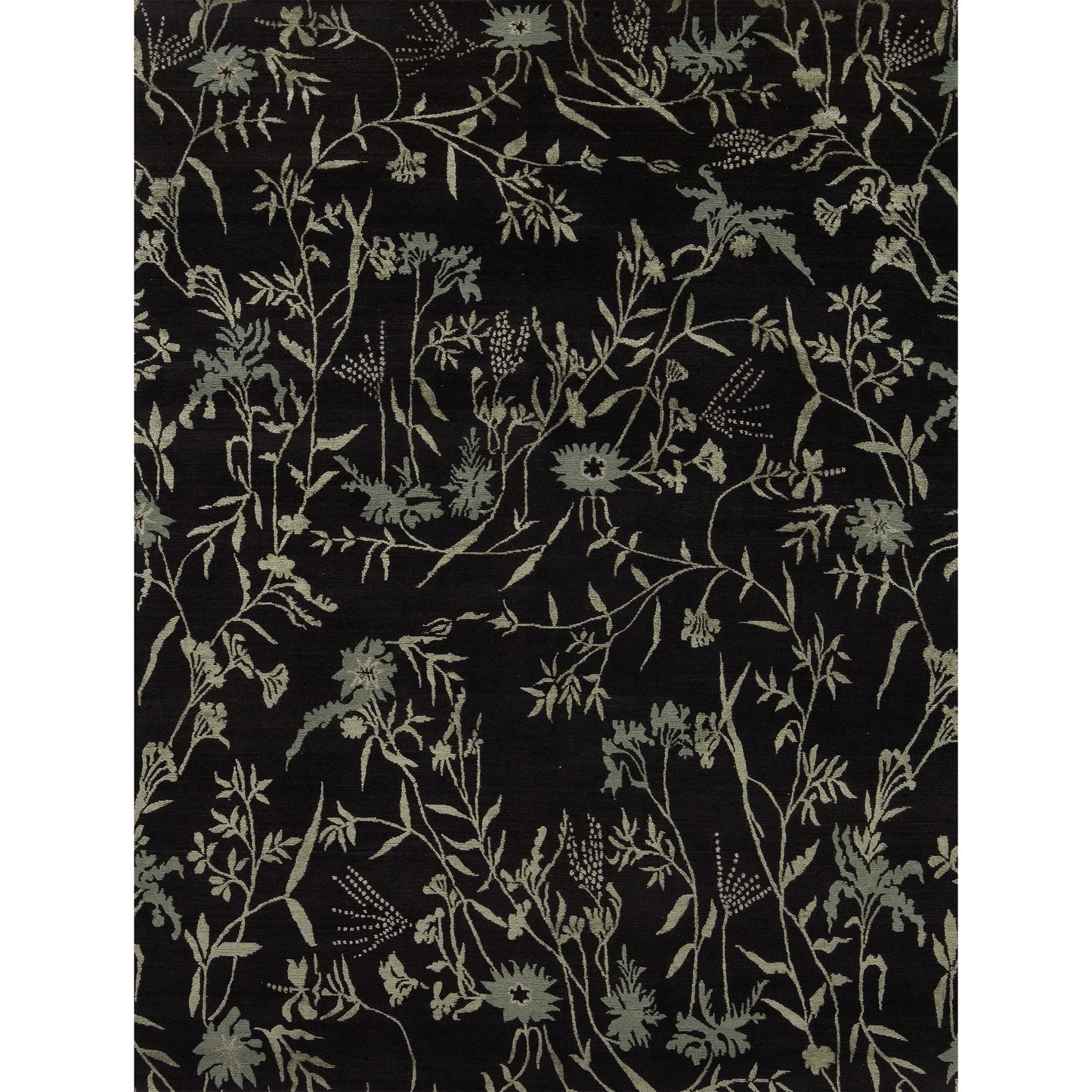 TIBETAN WOOL / SILK EMSPR SPRING BLACK / GREY