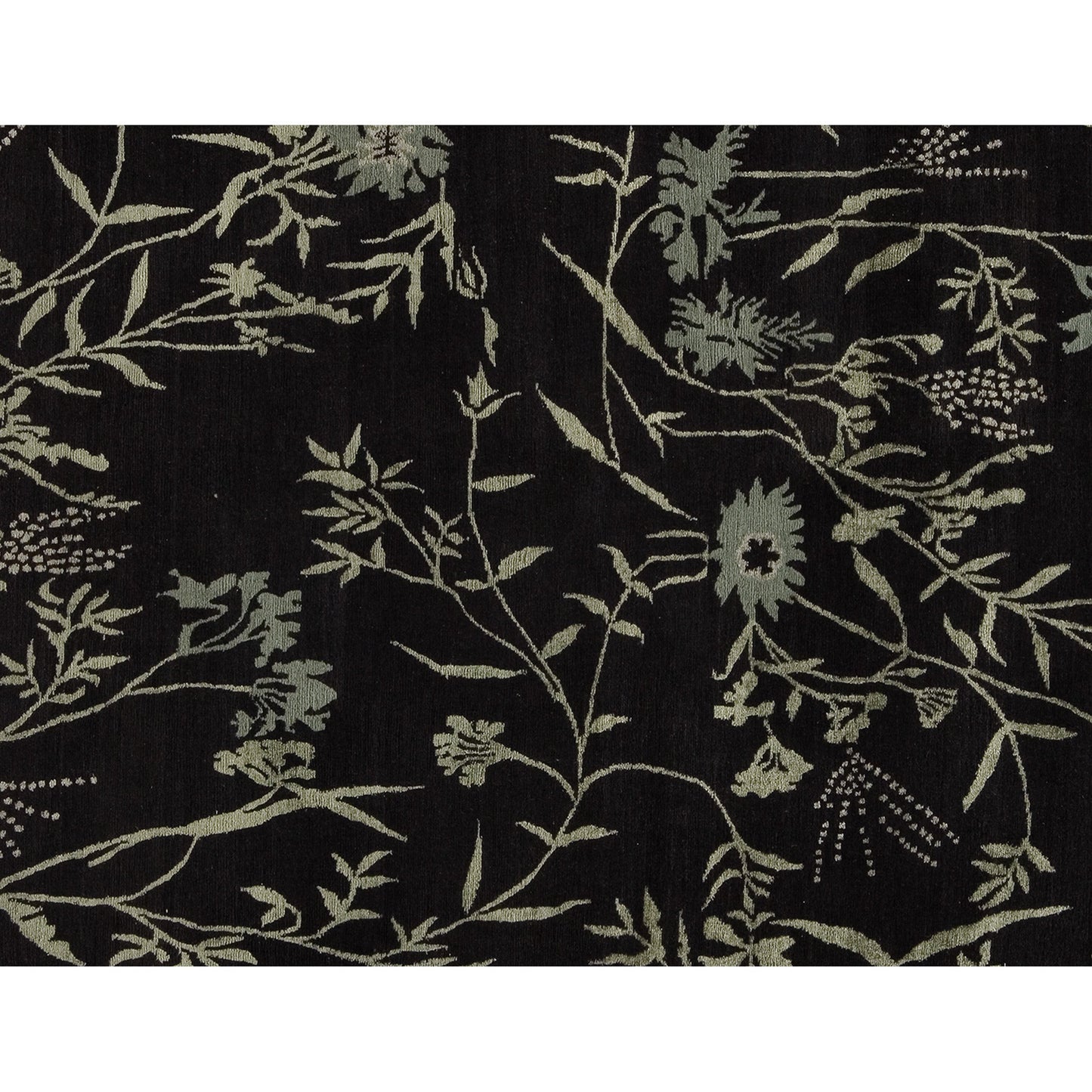TIBETAN WOOL / SILK EMSPR SPRING BLACK / GREY