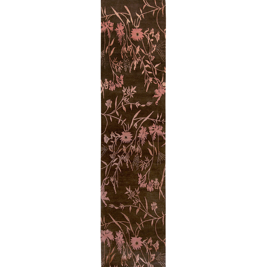 TIBETAN WOOL / SILK EMSPR SPRING BROWN / ROSE