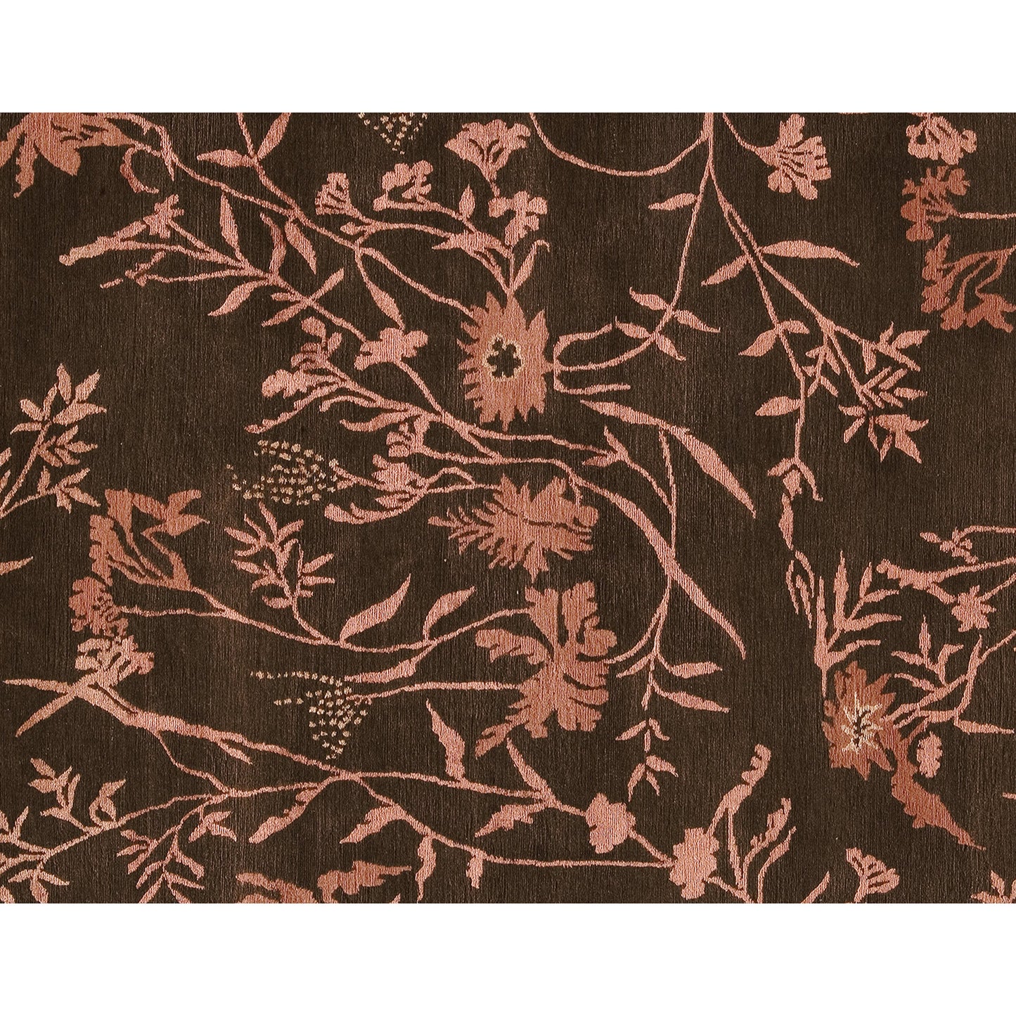 TIBETAN WOOL / SILK EMSPR SPRING BROWN / ROSE