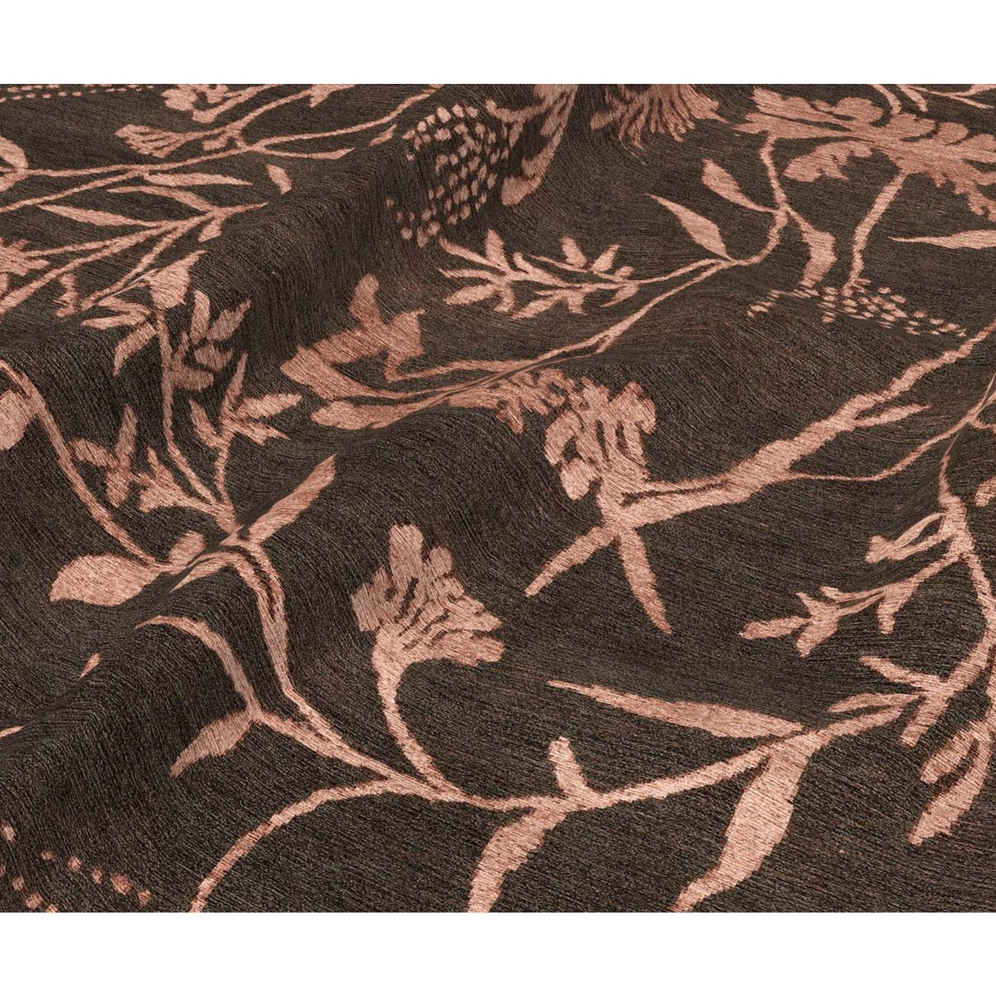 TIBETAN WOOL / SILK EMSPR SPRING BROWN / ROSE