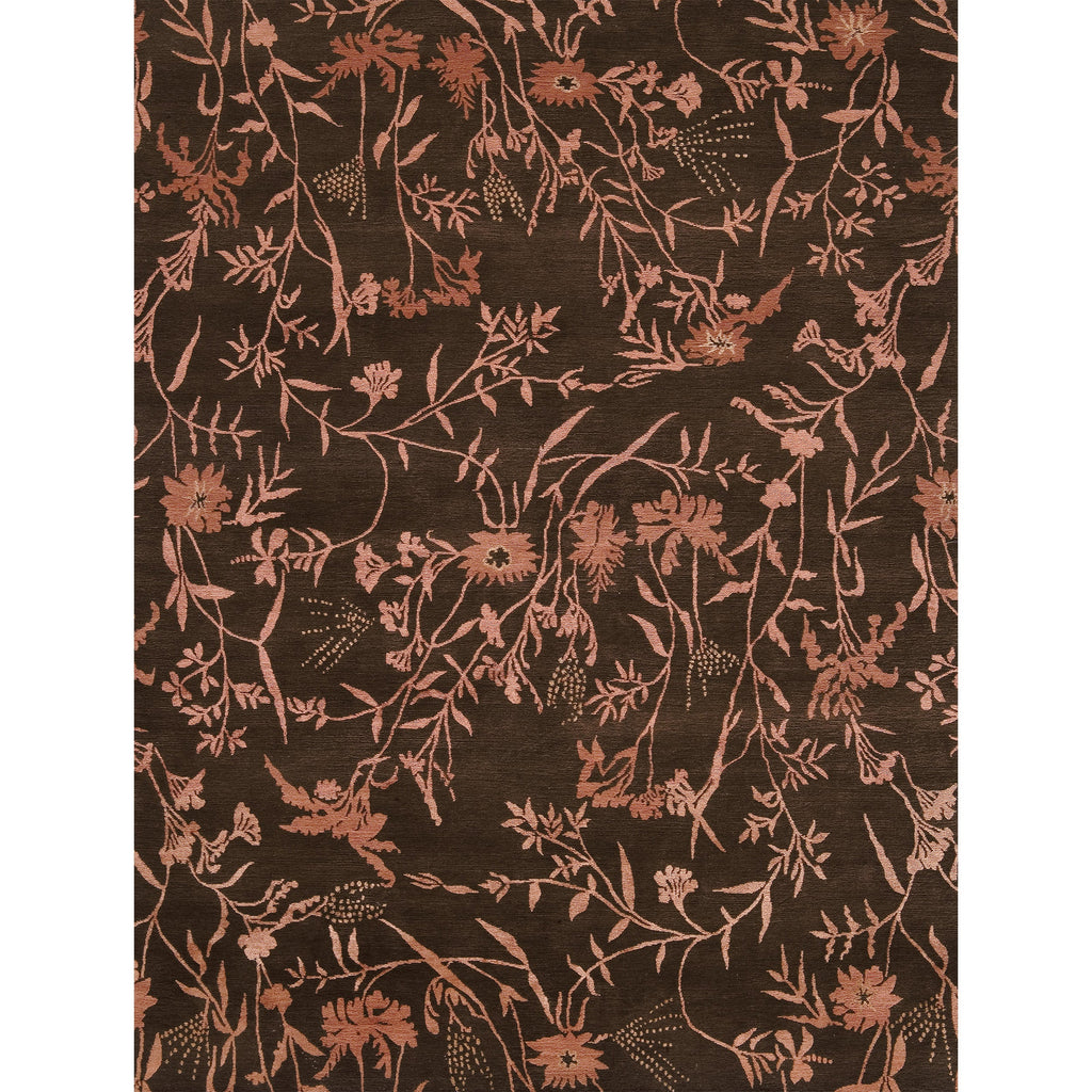 TIBETAN WOOL / SILK EMSPR SPRING BROWN / ROSE