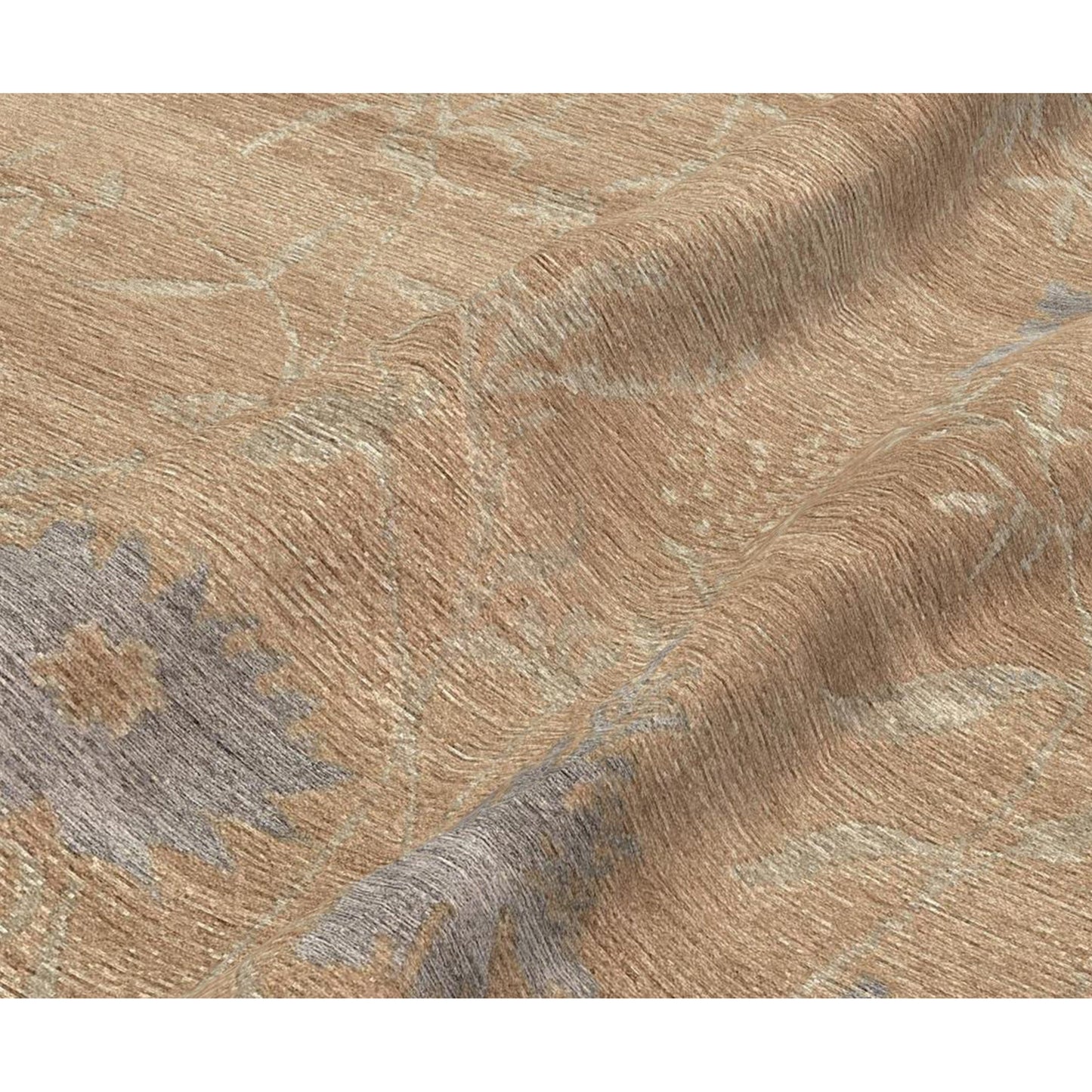 TIBETAN WOOL / SILK EMSPR SPRING CORAL / BLUE