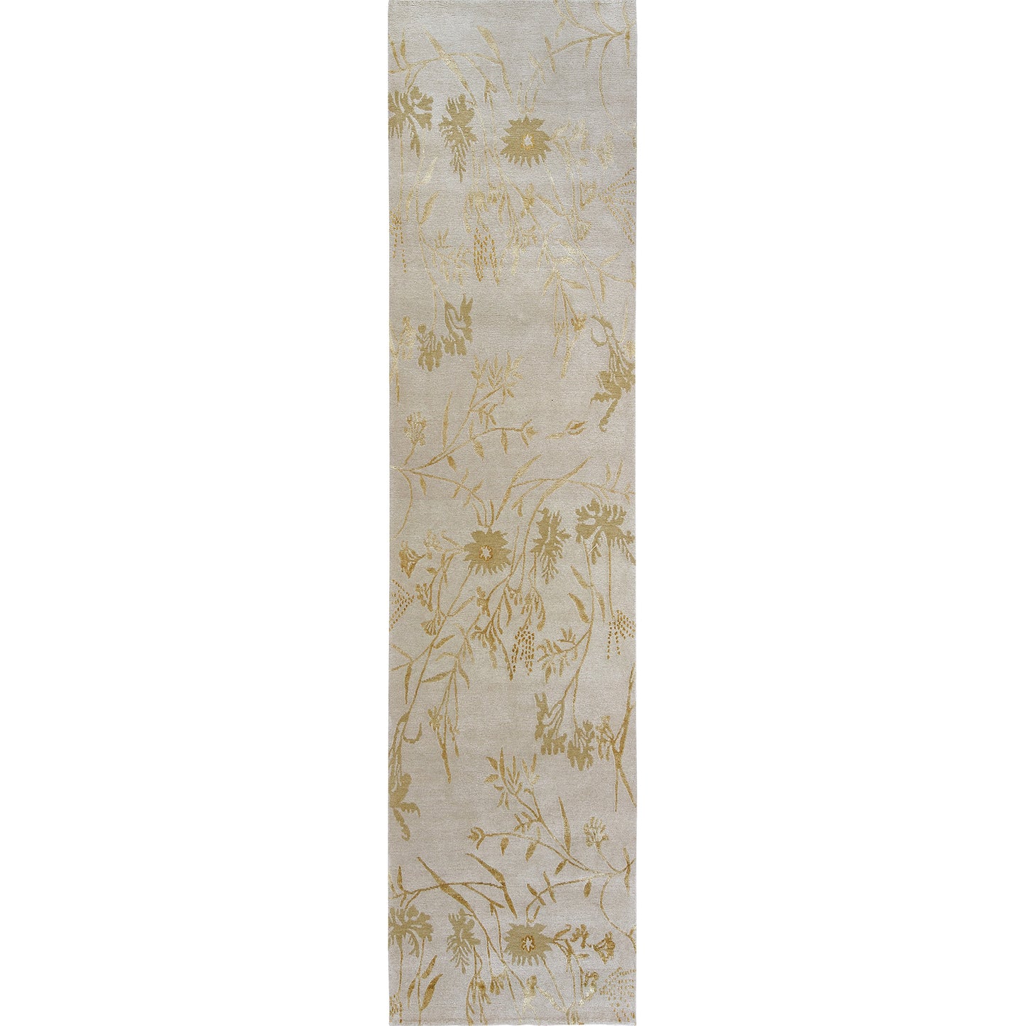 TIBETAN WOOL / SILK EMSPR SPRING IVORY / GOLD