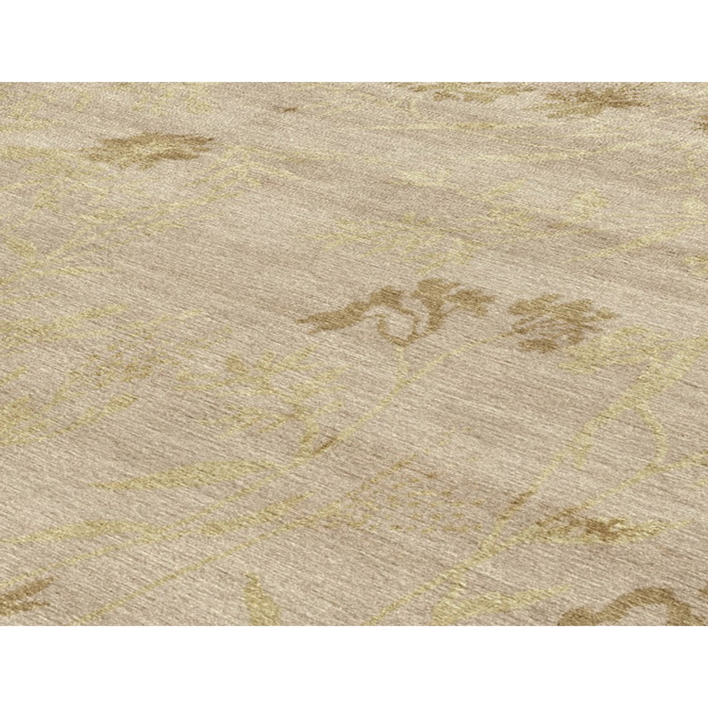 TIBETAN WOOL / SILK EMSPR SPRING IVORY / GOLD