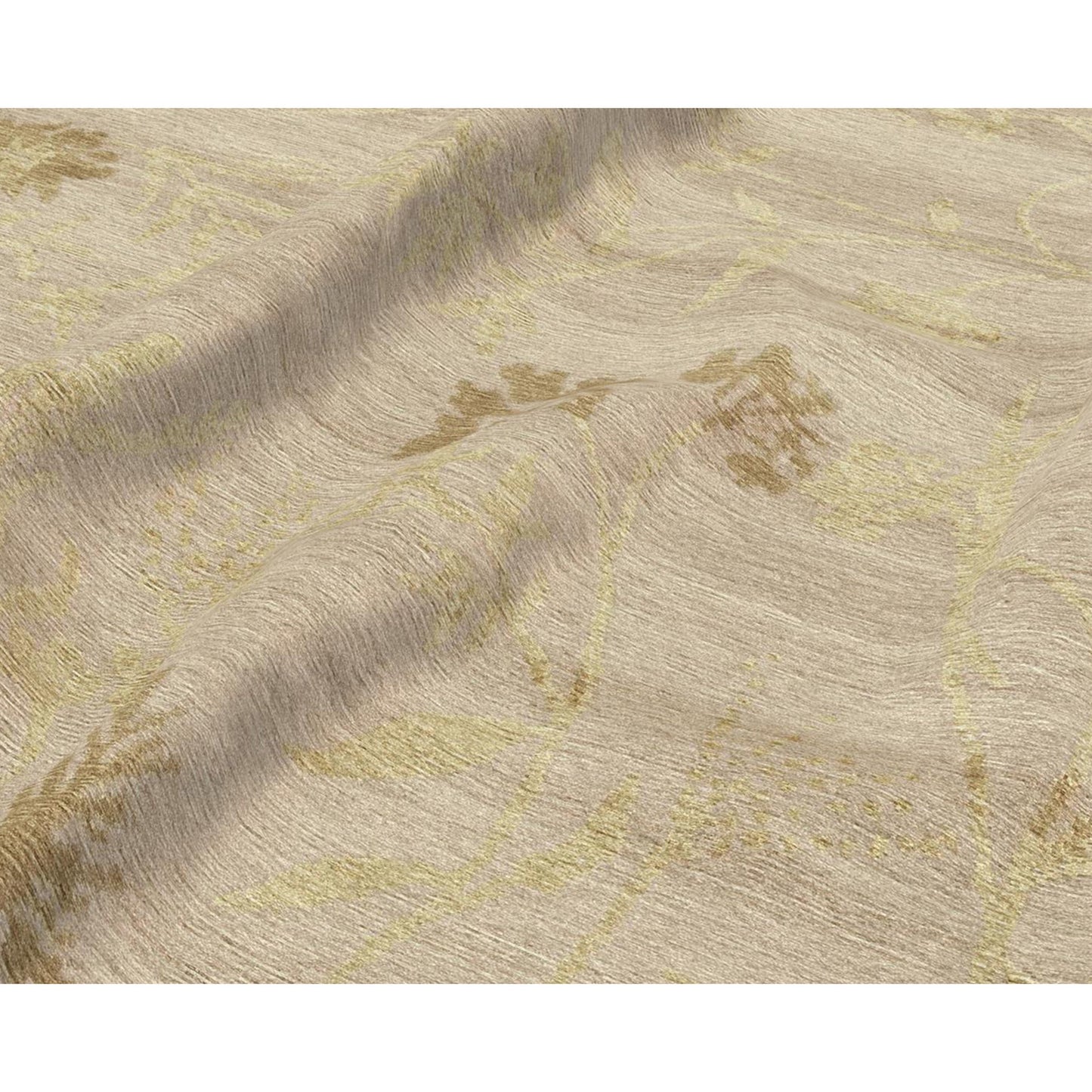 TIBETAN WOOL / SILK EMSPR SPRING IVORY / GOLD