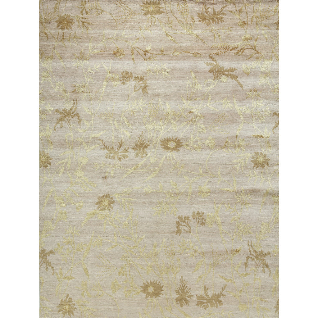 TIBETAN WOOL / SILK EMSPR SPRING IVORY / GOLD