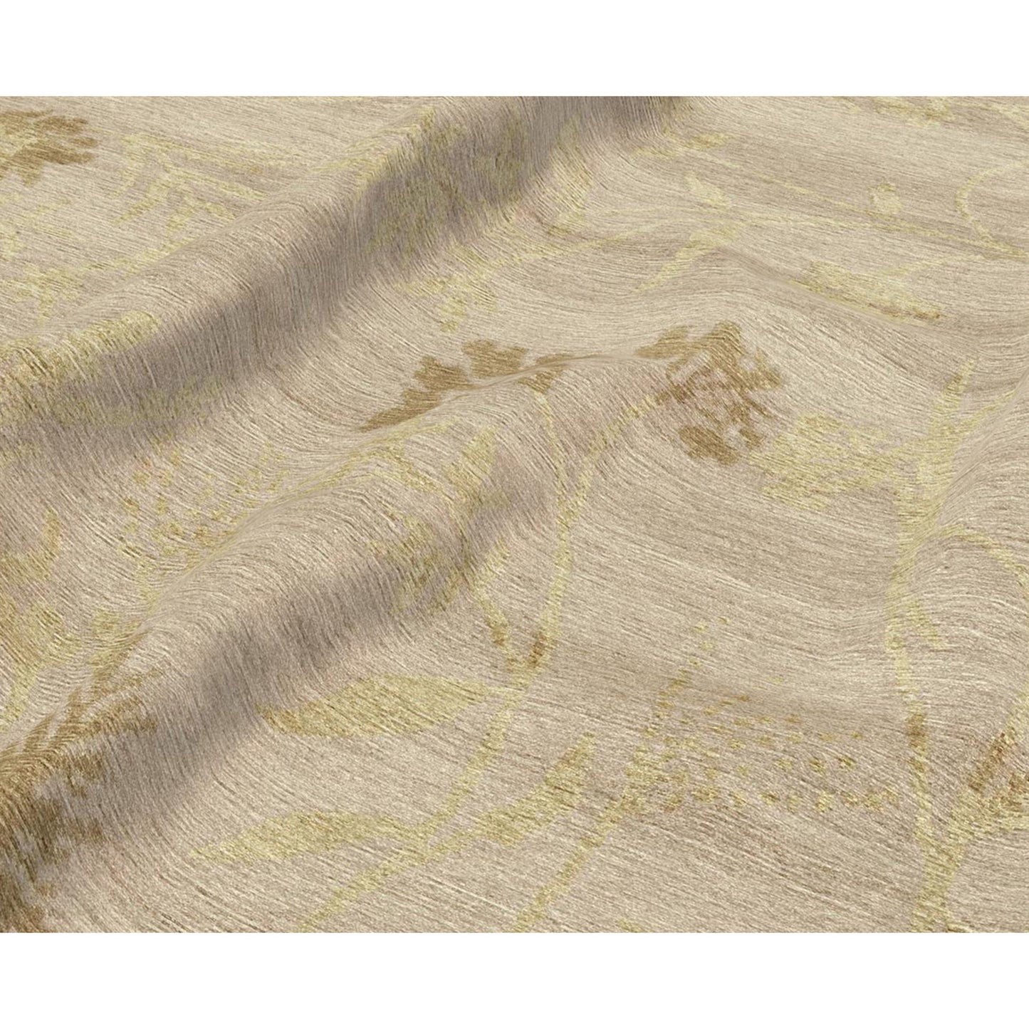 TIBETAN WOOL / SILK EMSPR SPRING IVORY / GOLD