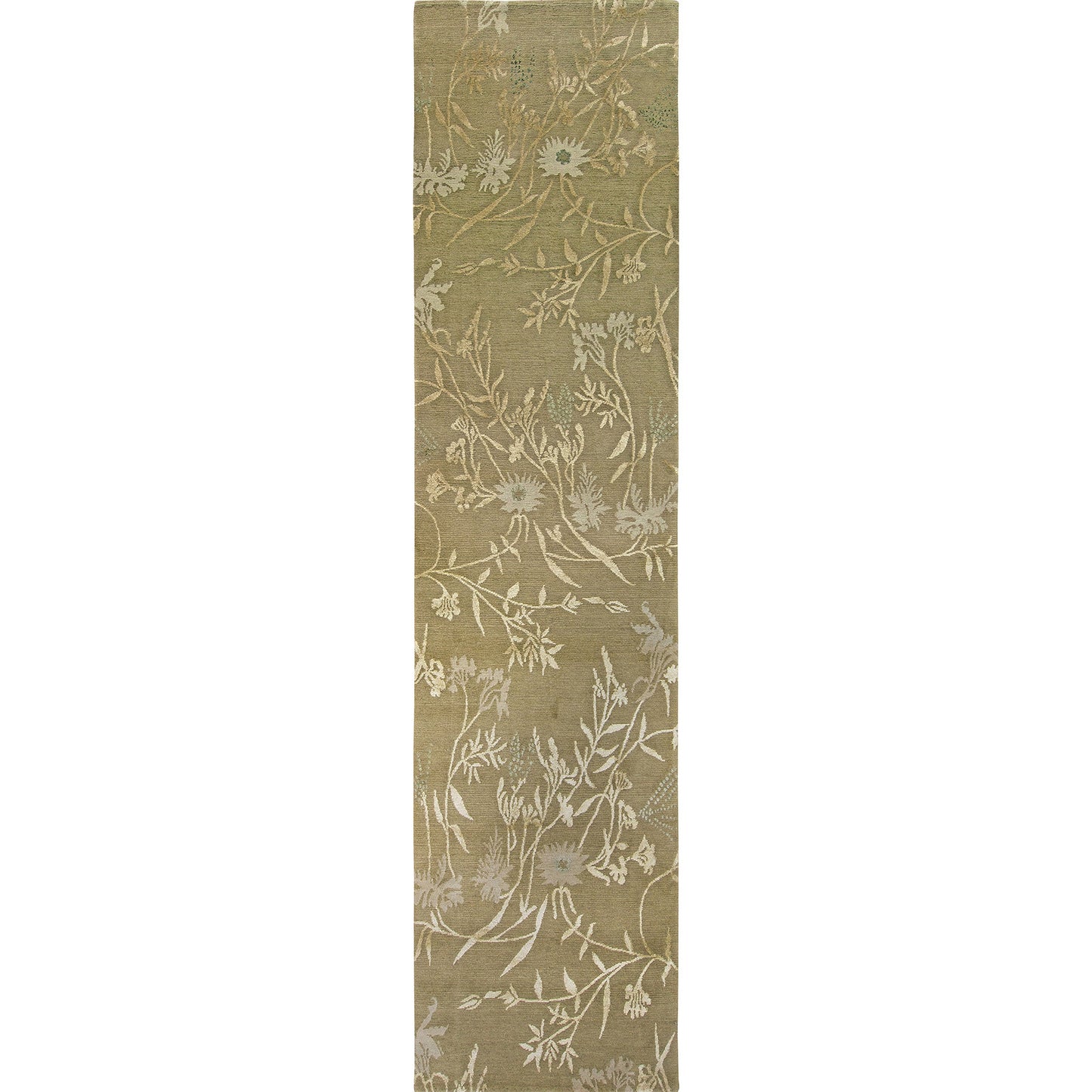 TIBETAN WOOL / SILK EMSPR SPRING STRAW / IVORY