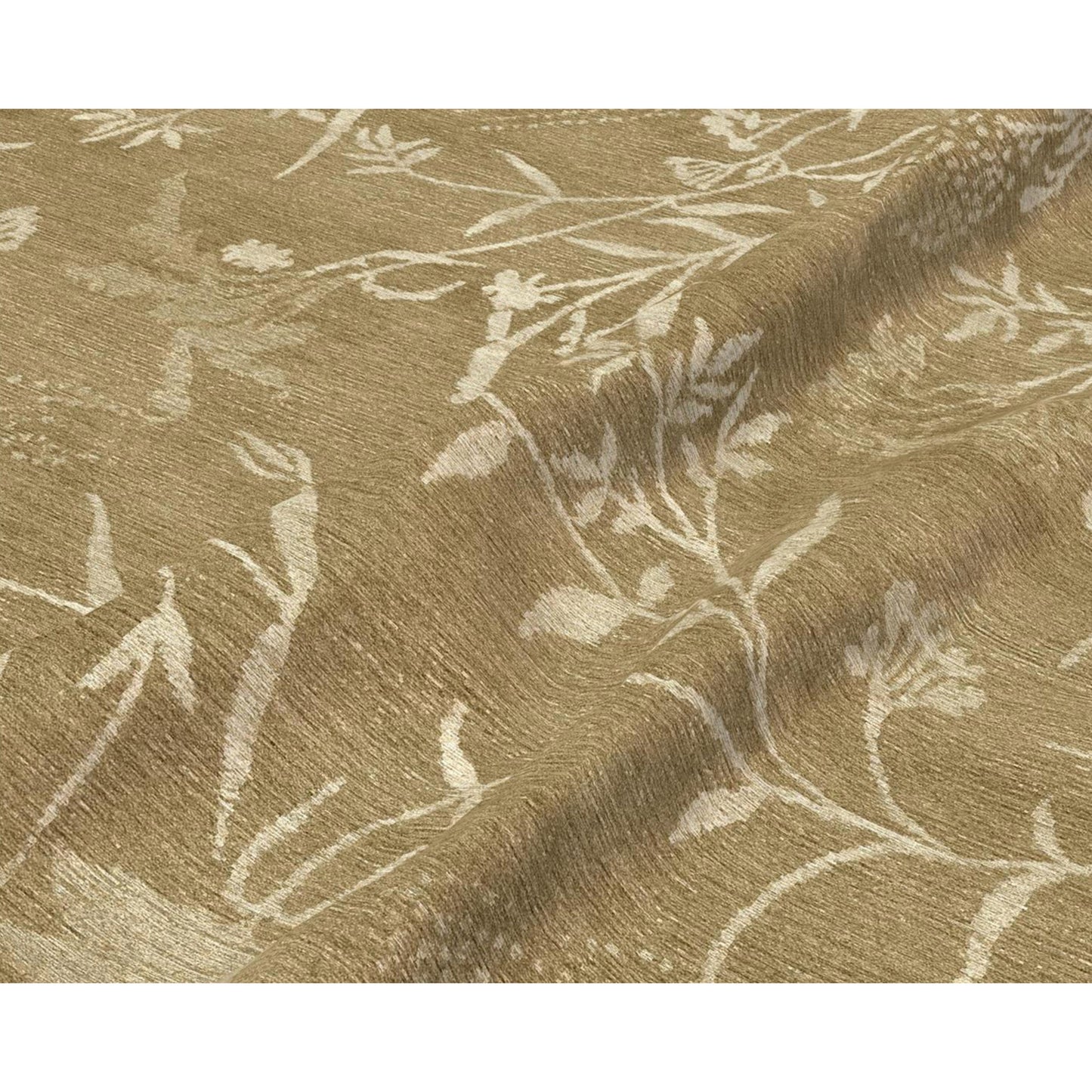 TIBETAN WOOL / SILK EMSPR SPRING STRAW / IVORY