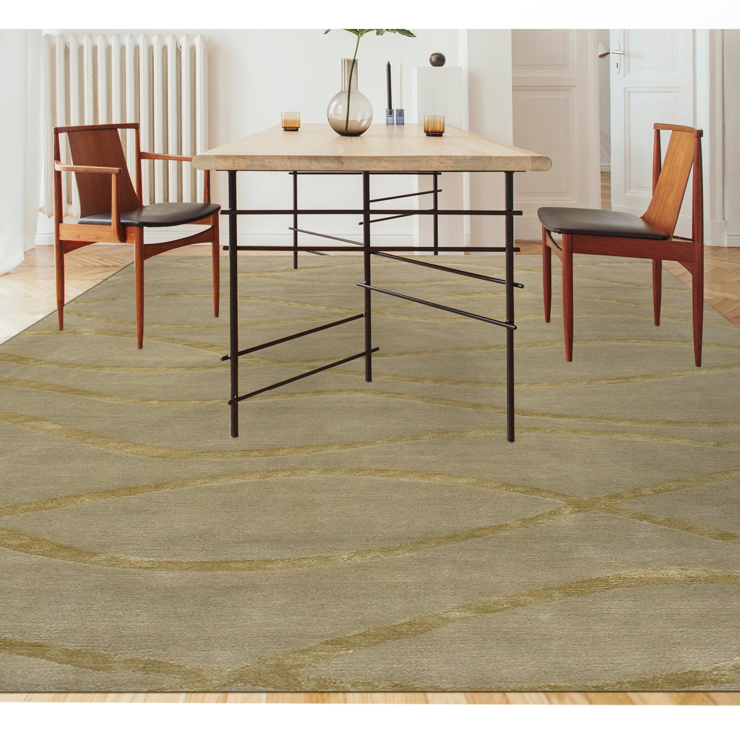 TIBETAN WOOL / SILK NVWHI NOVELL WHINNEY IVORY