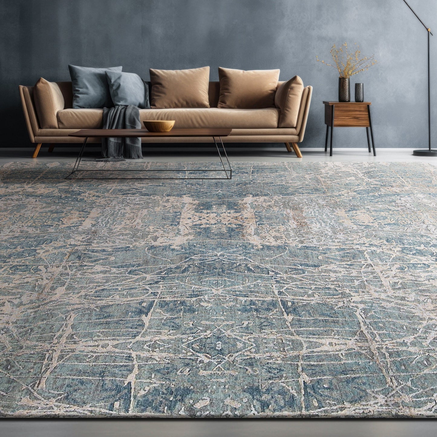 HIMALAYAN ART WINDSOM B1305 BLUE / CAMEL