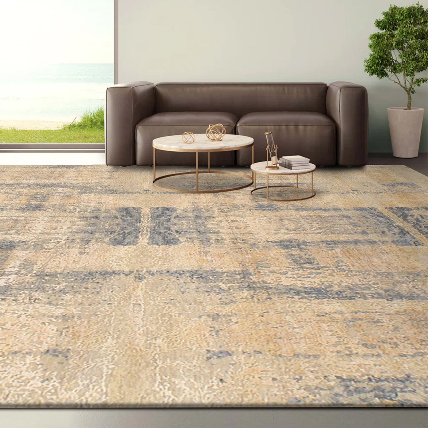 HIMALAYAN ART WINDSOM B1315 SILVER / GOLD 13'11" X 20'3"