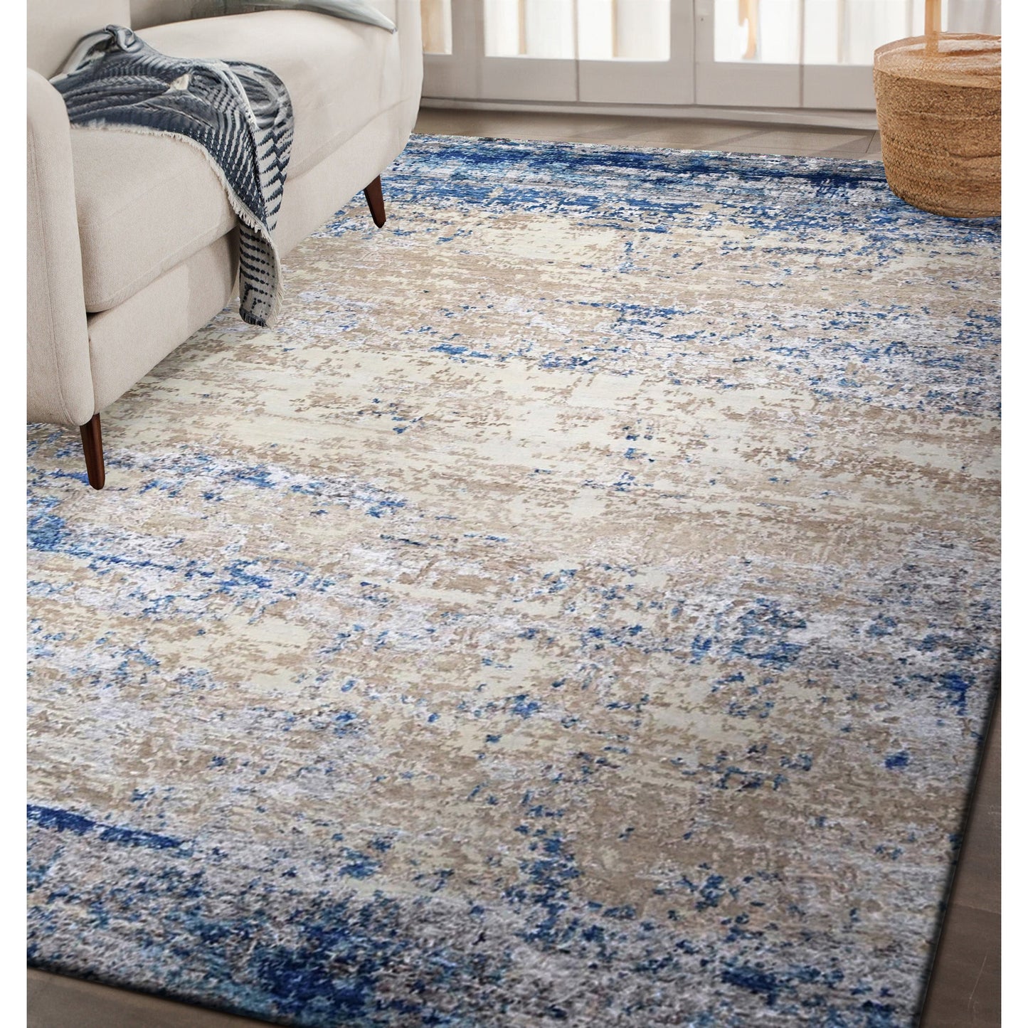 HIMALAYAN ART WINDSOM BC009 BEIGE / BLUE
