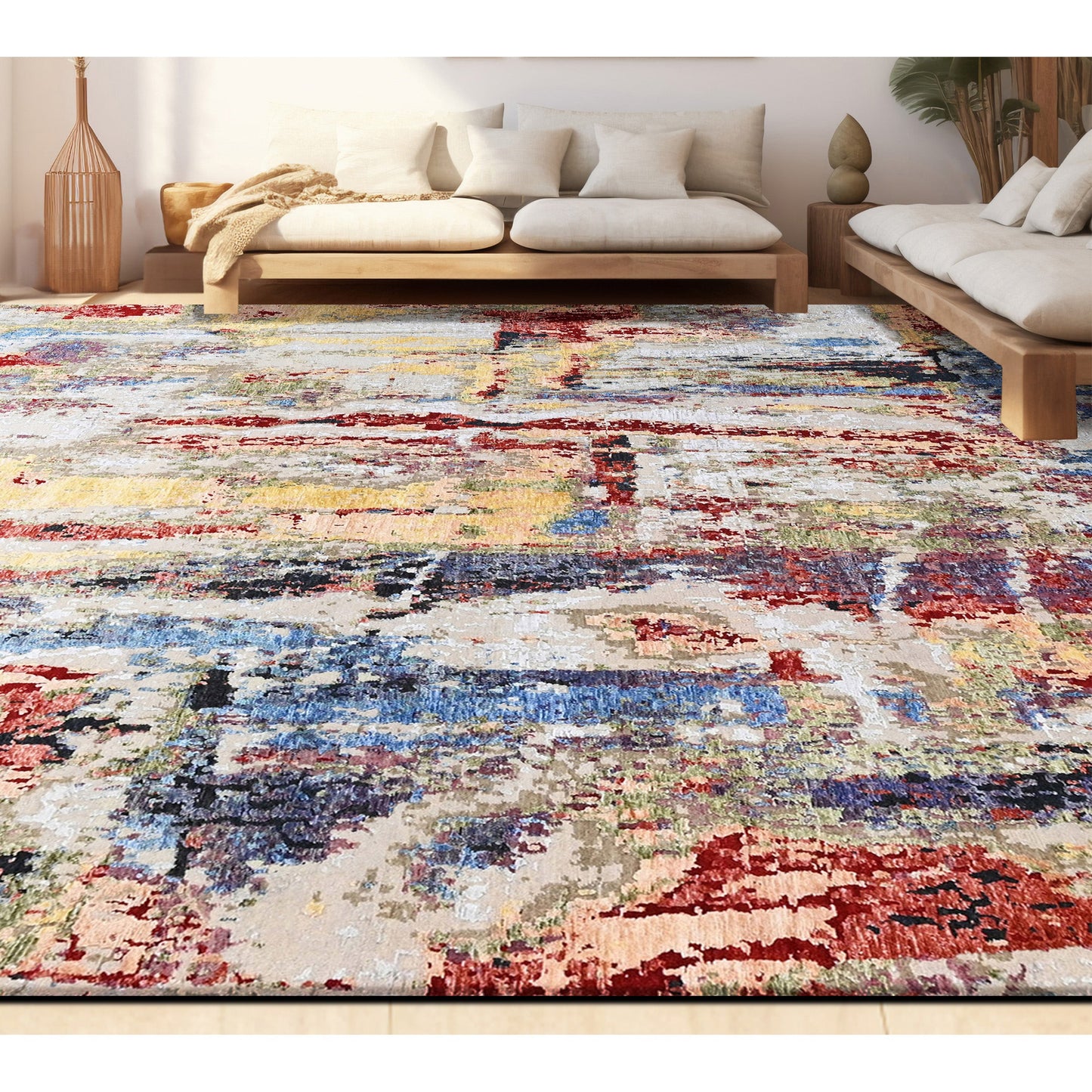 HIMALAYAN ART WINDSOM BC051 BEIGE / RUST