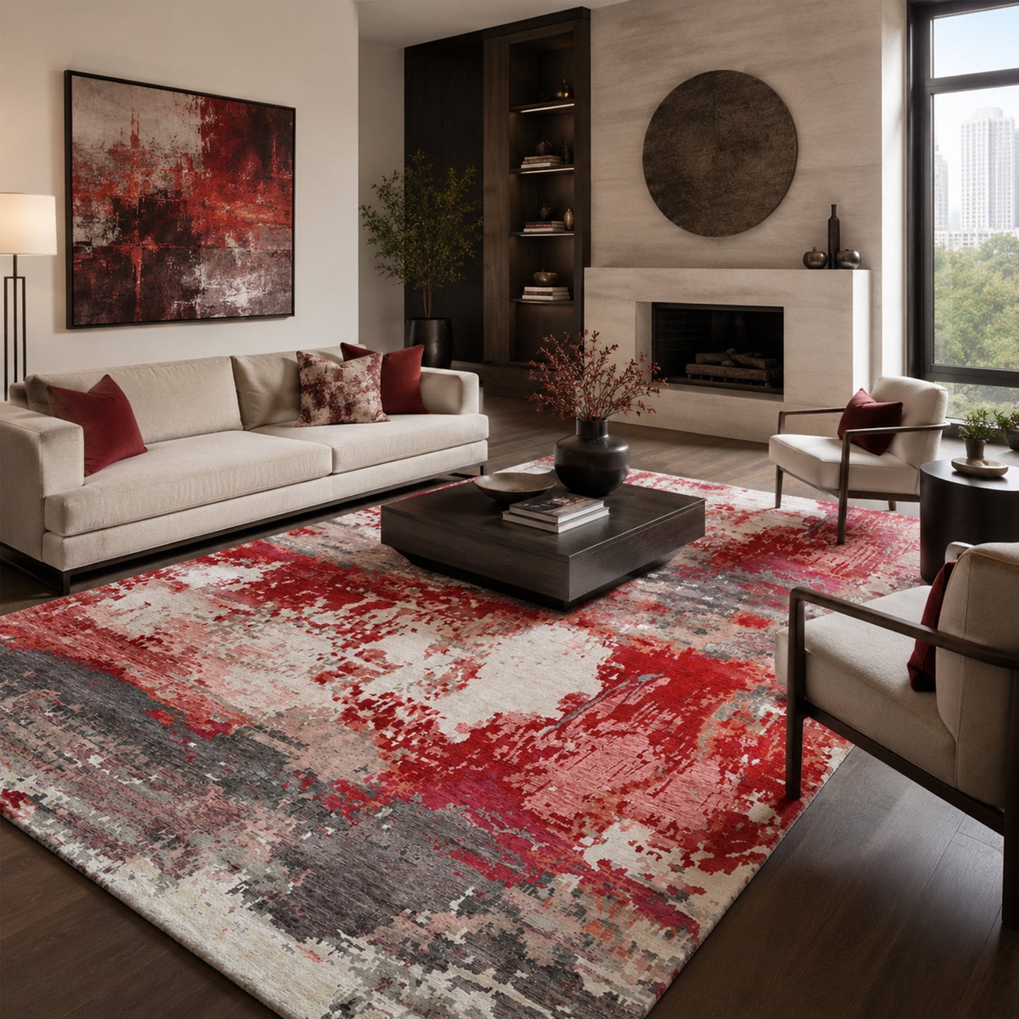 HIMALAYAN ART WINDSOM BR172 RUST / RED