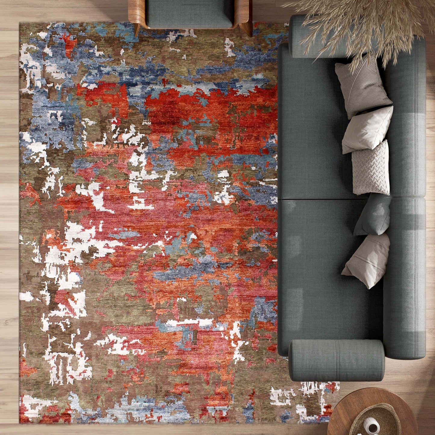 HIMALAYAN ART WINDSOM BRN14 BEIGE / RED