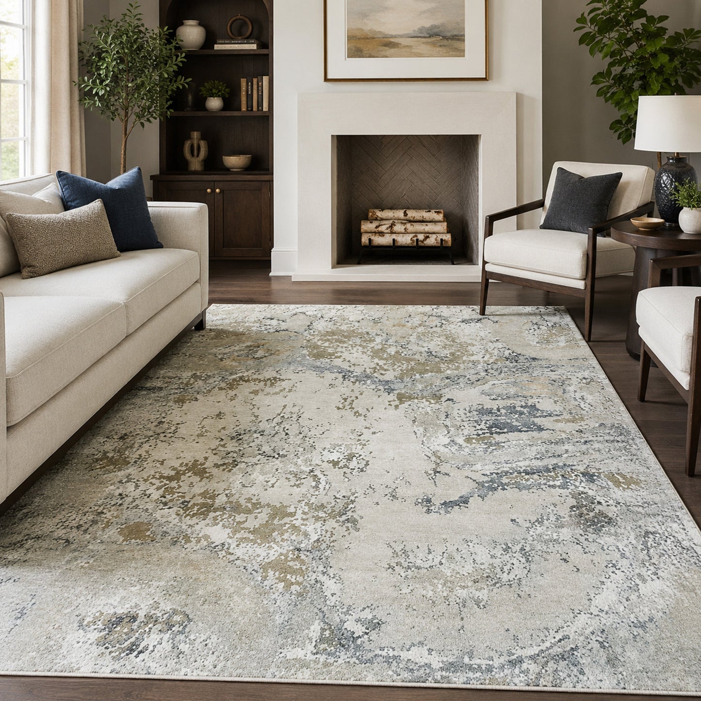 HIMALAYAN ART WINDSOM CA024 GREY / BLUE