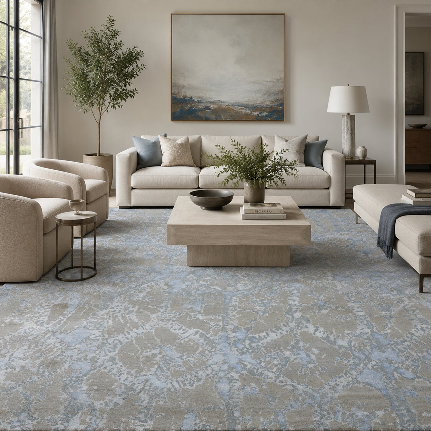 HIMALAYAN ART WINDSOM D1821 GREY / BLUE