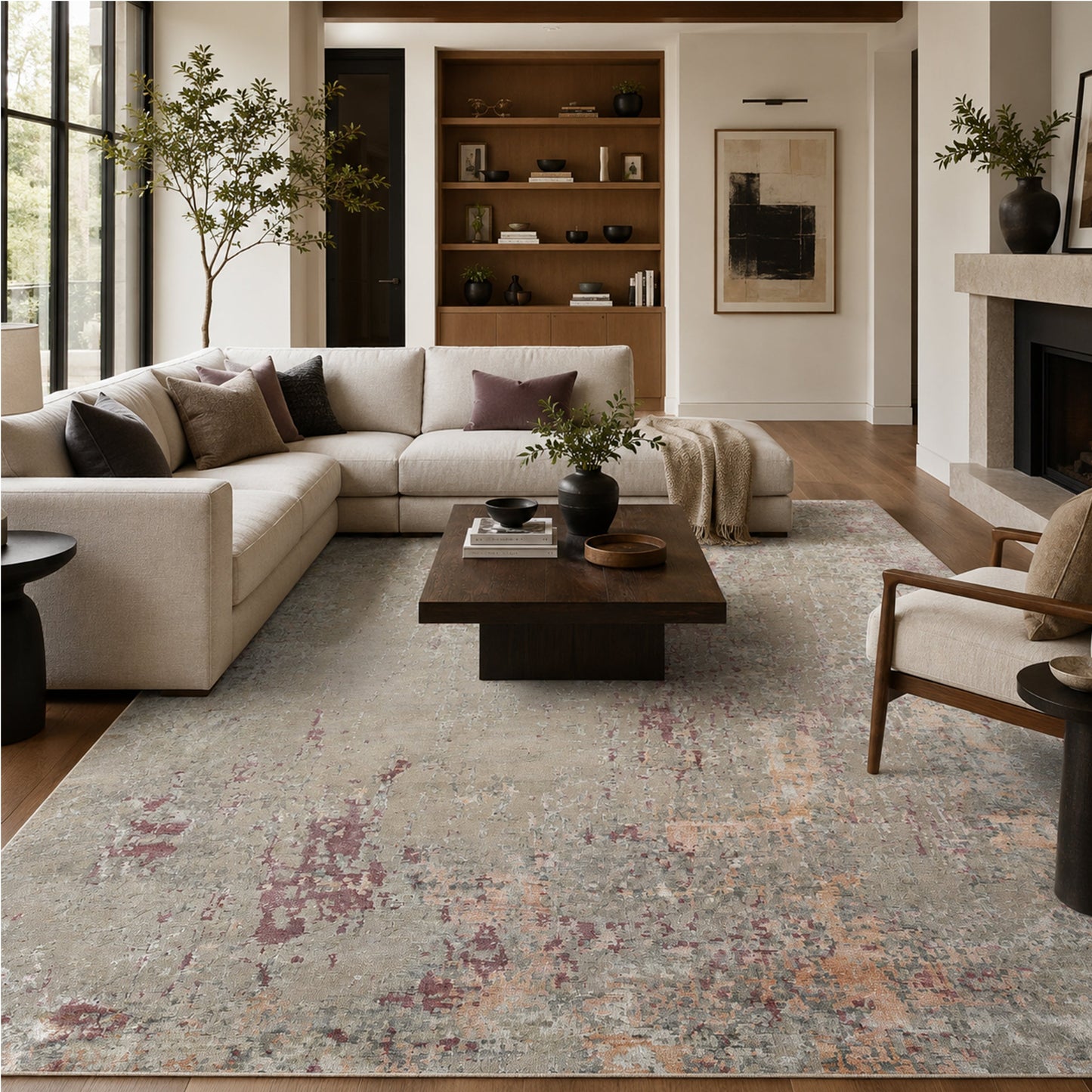 HIMALAYAN ART WINDSOM F2640 BEIGE / PINK