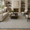 HIMALAYAN ART WINDSOM MAT2C IVORY / BLUE