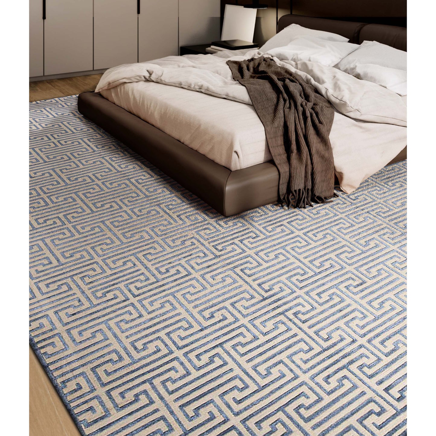 HIMALAYAN ART WINDSOM MAT2L MATRIX IVORY / BLUE