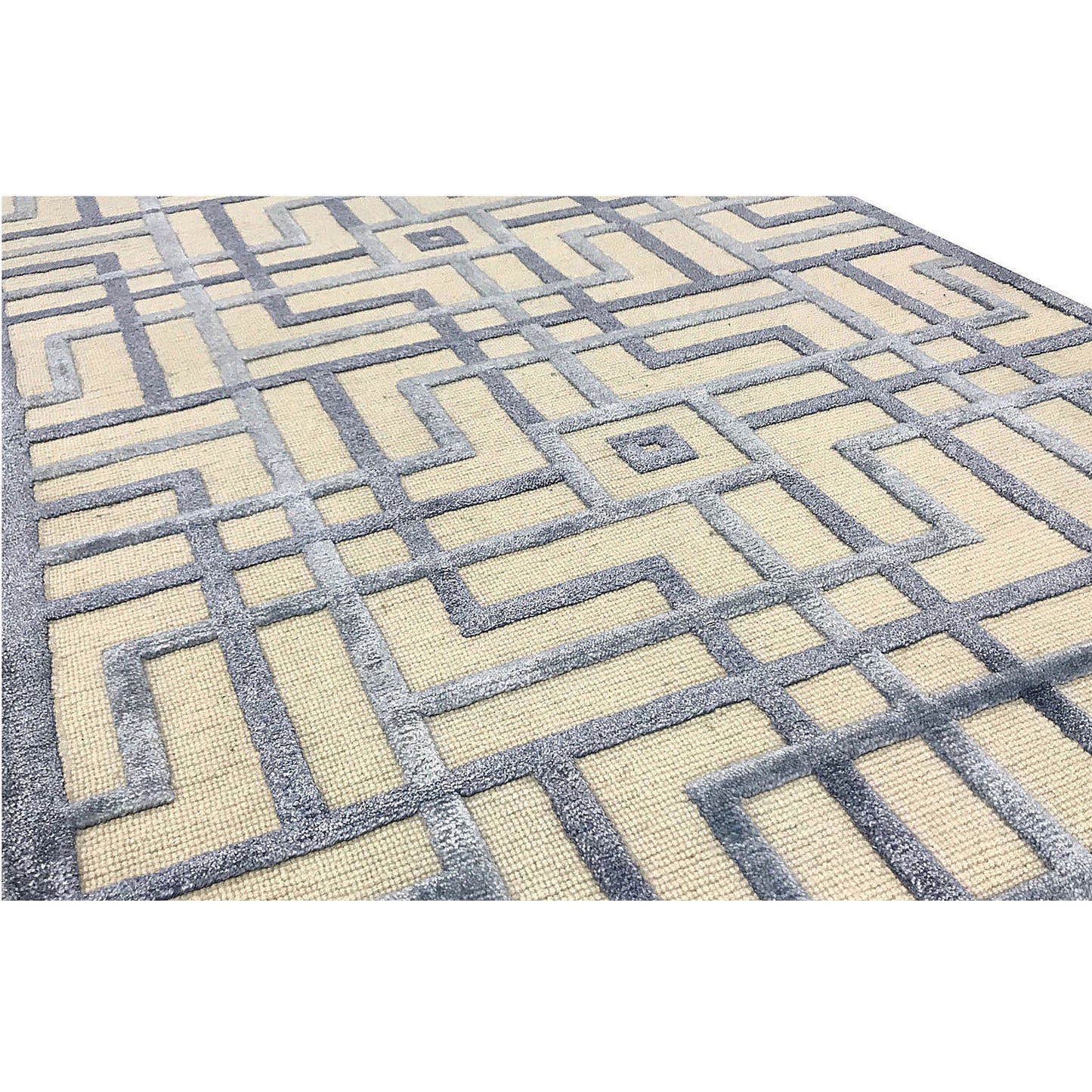 HIMALAYAN ART WINDSOM MAT3L IVORY / BLUE