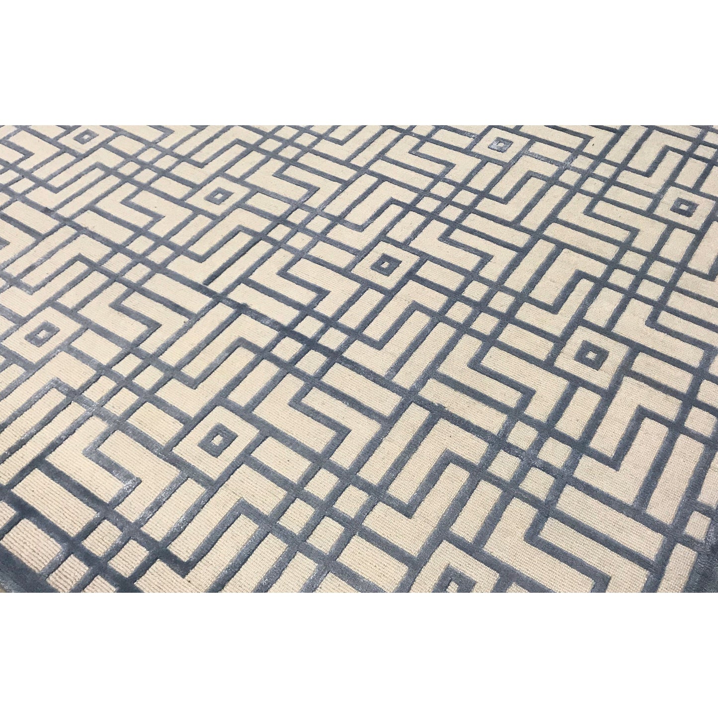 HIMALAYAN ART WINDSOM MAT3L LIGHT BLUE / IVORY