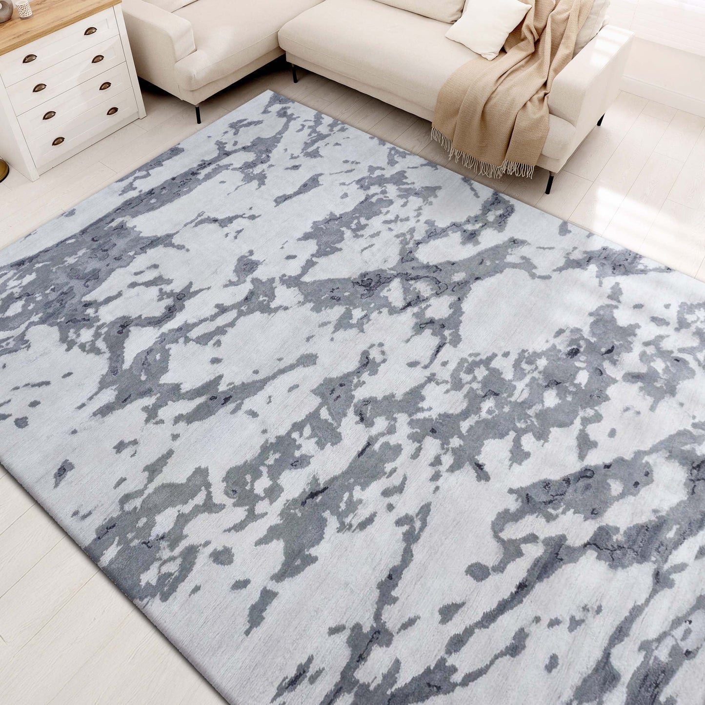 HIMALAYAN ART WINDSOM OC102 IVORY / DARK GREY
