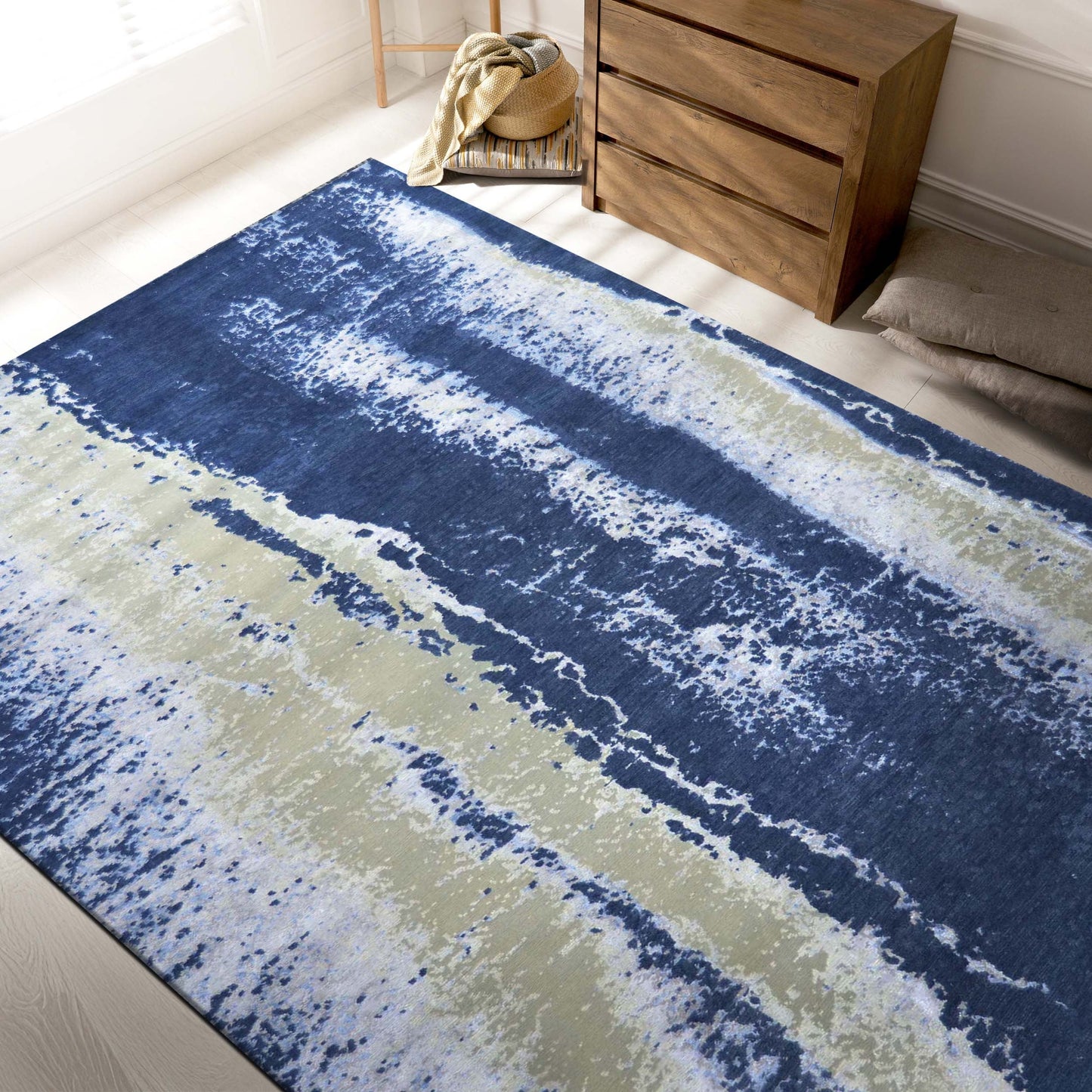 HIMALAYAN ART WINDSOM OC104 DARK BLUE / IVORY