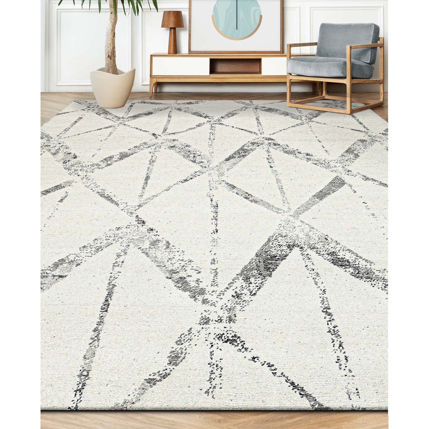HIMALAYAN ART WINDSOM OC153 IVORY / GREY