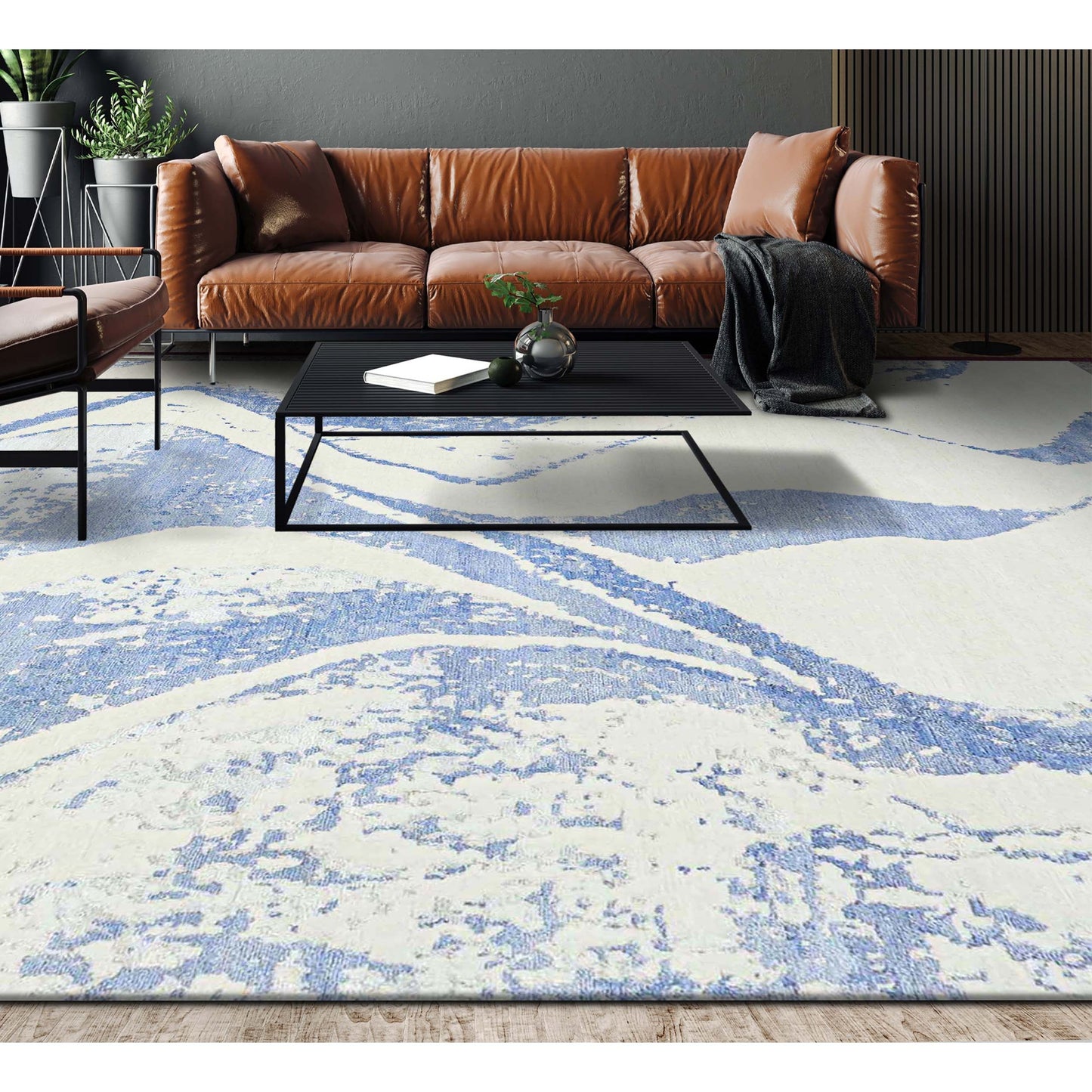 HIMALAYAN ART WINDSOM OC302 IVORY / BLUE