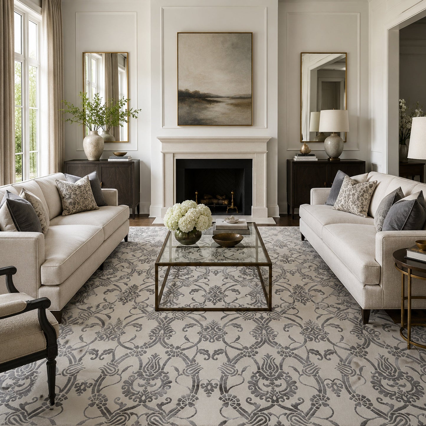 HIMALAYAN ART WINDSOM OP174 IVORY / BEIGE