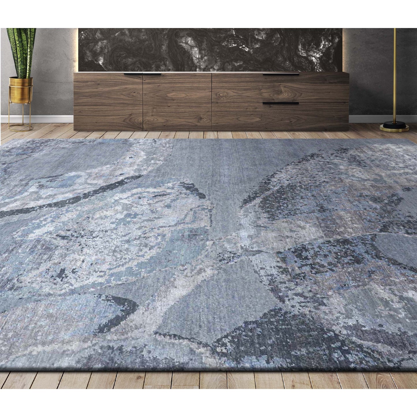 HIMALAYAN ART WINDSOM OT136 LIGHT BLUE / GREY