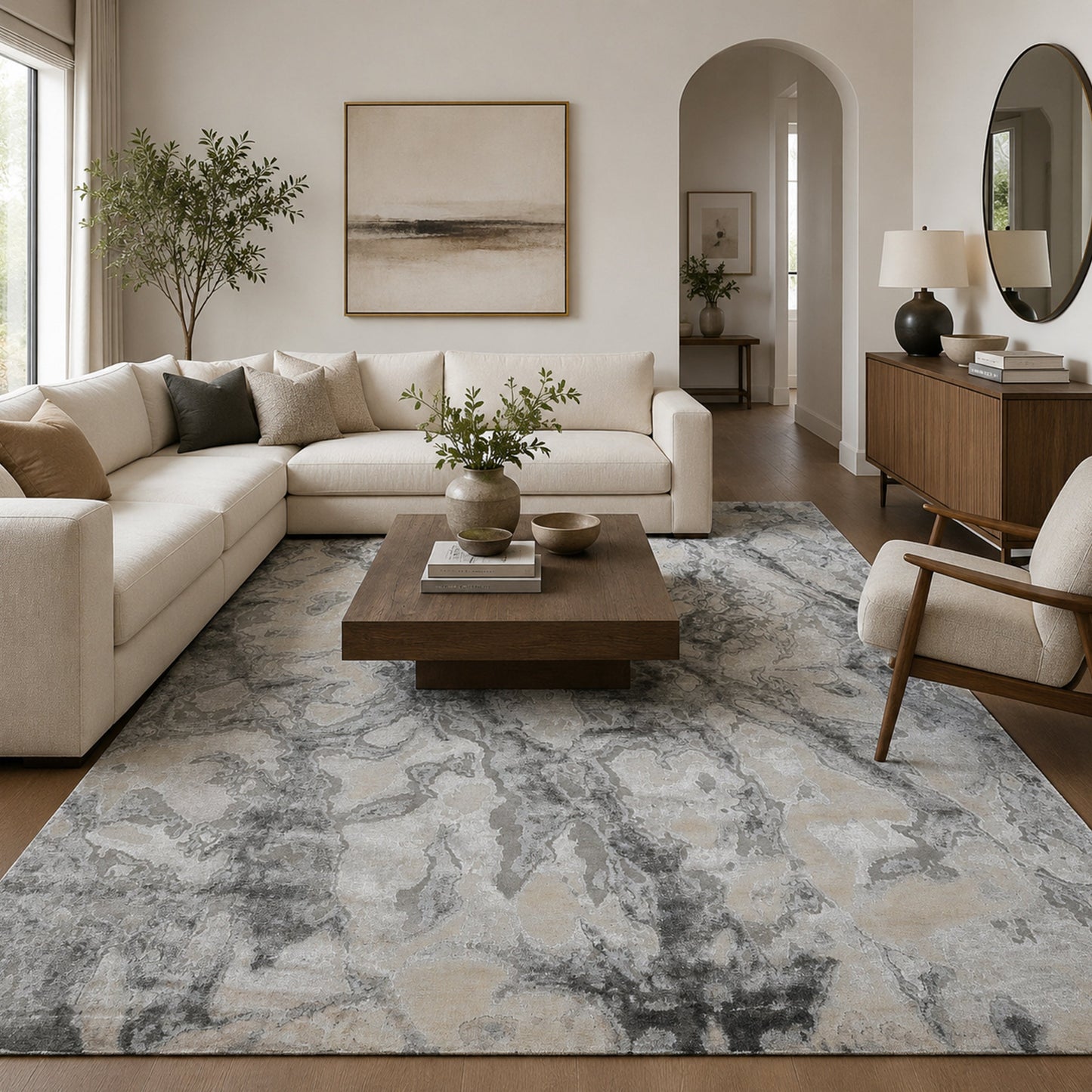 HIMALAYAN ART WINDSOM RKG18 IVORY / GREY