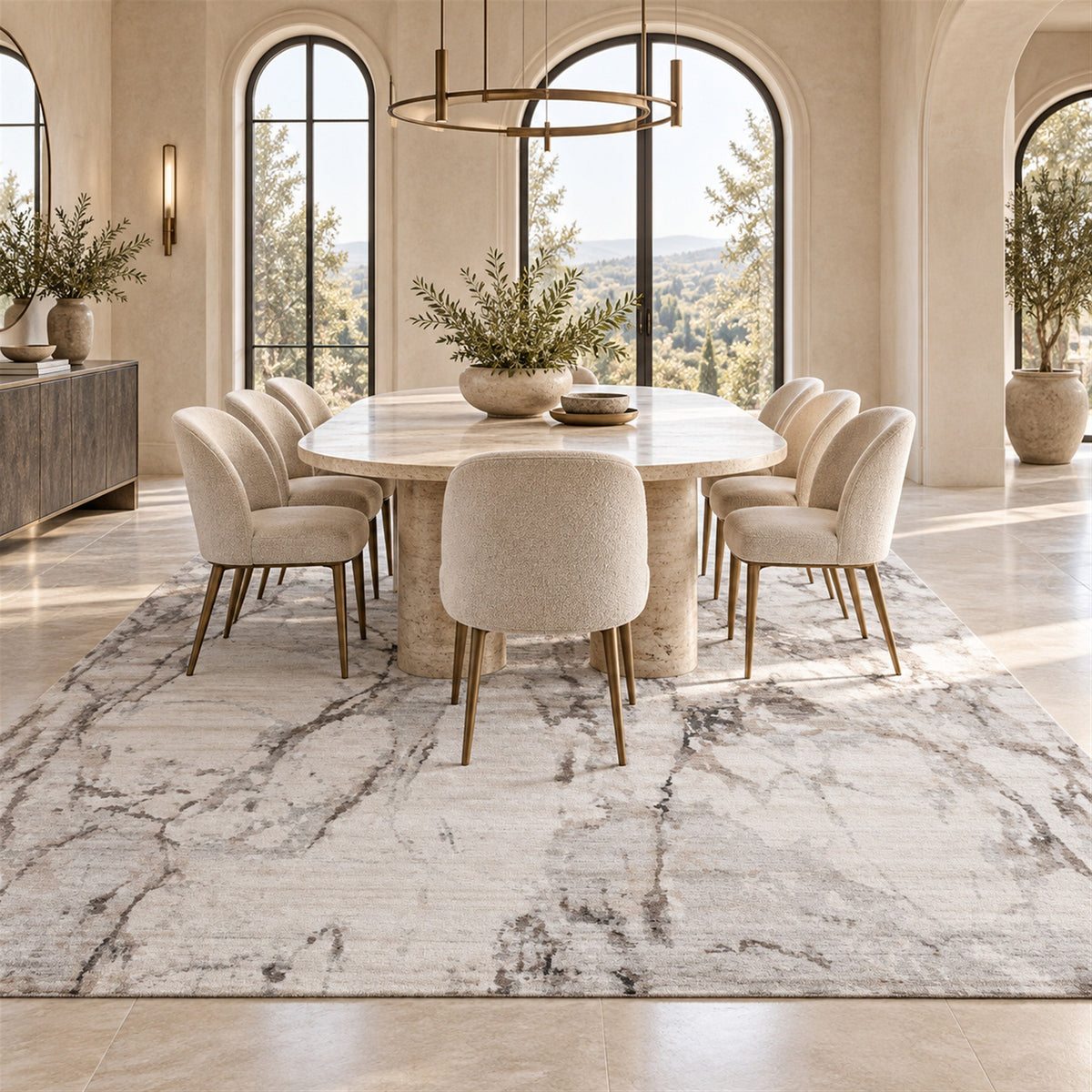 HIMALAYAN ART WINDSOM SP152 BEIGE / LIGHT GREY