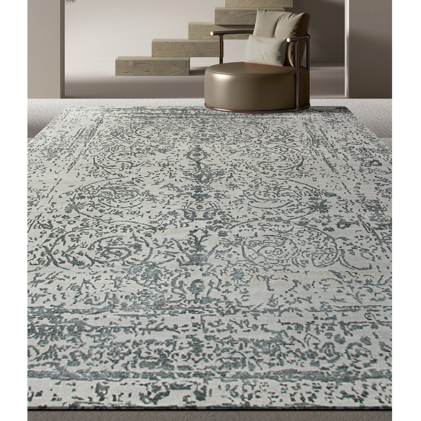 HIMALAYAN ART WINDSOM SR012 IVORY / GREY