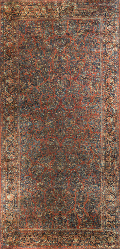 Antique Persian Sarouk Rug.Circa 1890