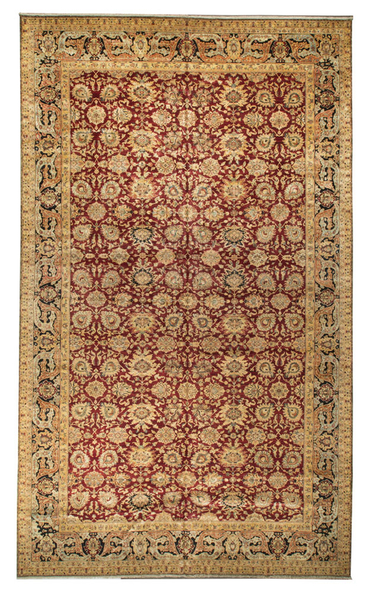 Sona Collection Hand Made.Red/Blue Traditional Transitional Oversize Rugs