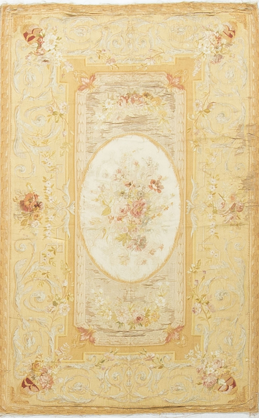 Antique French Silk Aubusson Circa 1890