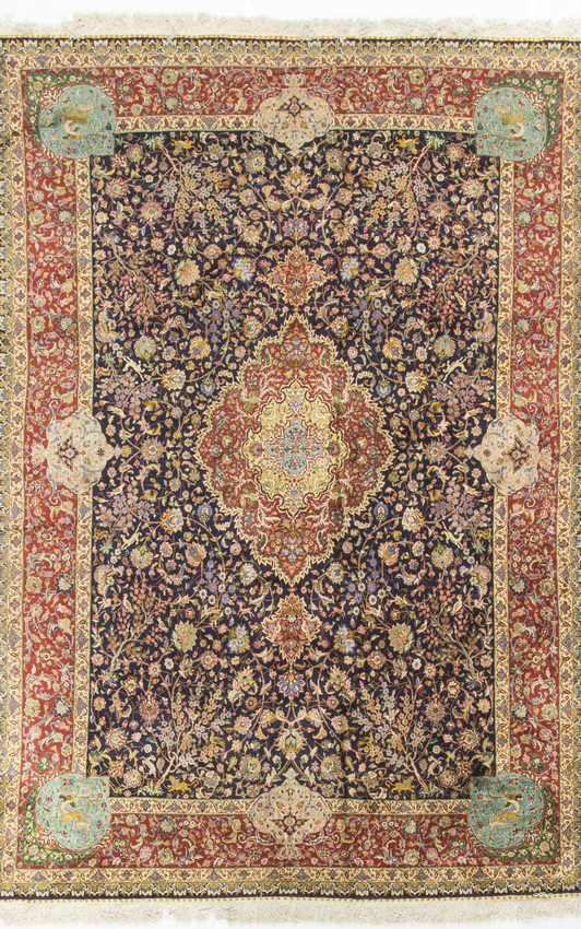 Vintage Silk Persian Tabriz Circa 1930