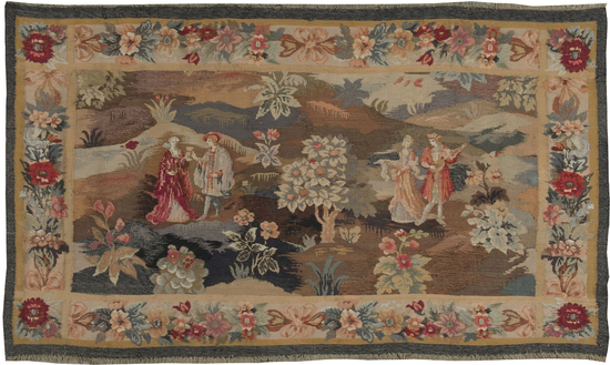 Antique French Handloomed Tapestry circa 1890