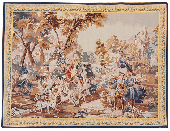 Recreation of an 18th Century Gobelins design Tapestry
