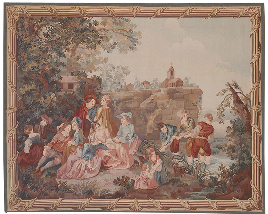 Recreation of an 18th century Gobelin design Tapestry