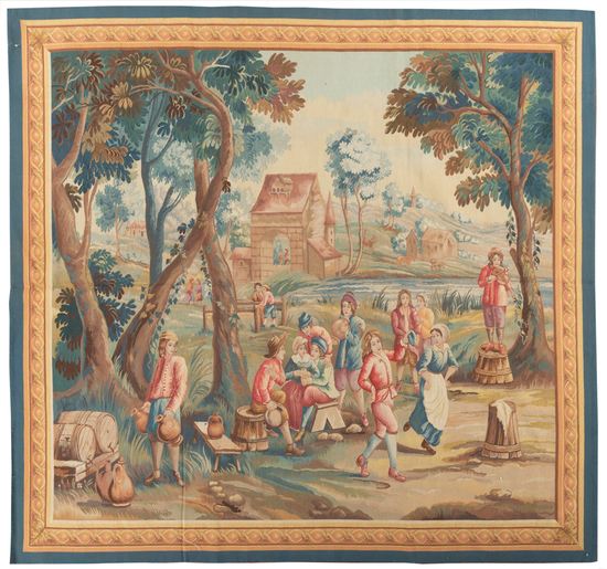 A Brussels 18th Century Teniers Style Tapestry 