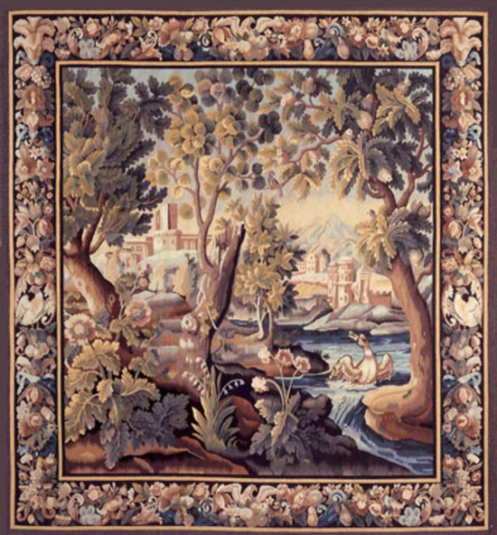 Recreation of an 18th century Verdure, Landscape Tapestry